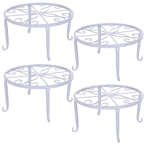 Tosnail 4 Pack 9" Metal Planter Stands for Indoor &... - Jardin & Extérieur Amazon Royaume-Uni à 10.15€