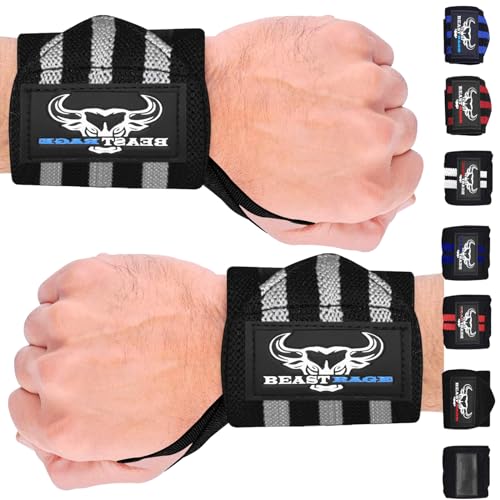 BEAST RAGE Weight Lifting Straps Wrist Wraps Fitness Padded... - Sports & Fitness Amazon Royaume-Uni à 5.94€