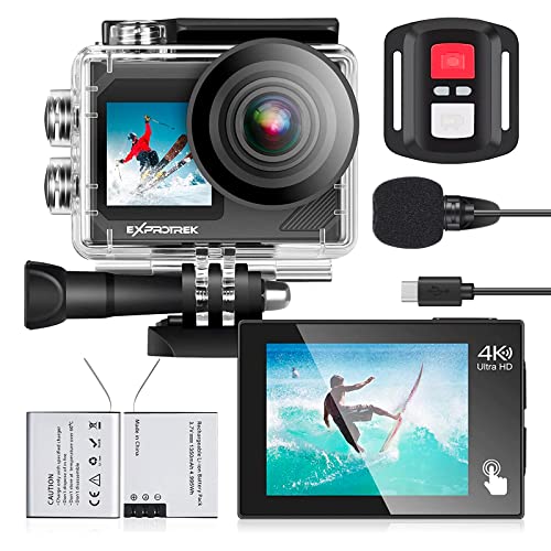 Exprotrek Action Cam,4K 30fps Ultra HD, 30m 100Fuß... - High-Tech & Électronique Amazon Allemagne à 23.10€