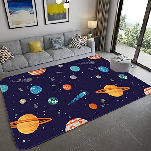 Teppich Cartoon Space Universe Planet Kinder Spielmatte... - Maison & Cuisine Amazon Allemagne à 1.99€
