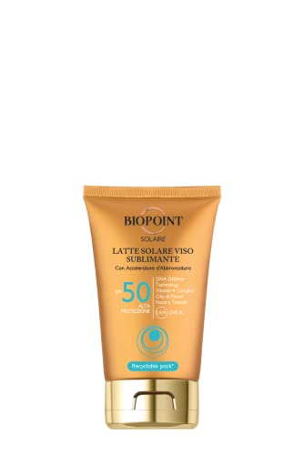 Biopoint Solaire - Lait Solaire Visage Sublimante SPF 50... - Beauté & Parfums Amazon France à 17.49€