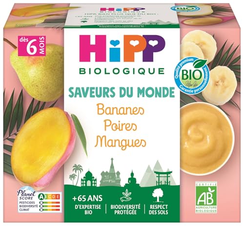 HiPP Biologique Banana Birne Mango Schalen 4 x 100g - High-Tech & Électronique Amazon Allemagne à 1.87€