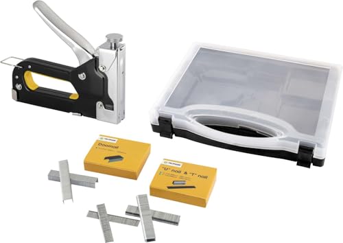 Fieldmann Grapadora en una práctica funda de plástico con... - Fournitures Bureau Amazon Espagne à 13.26€