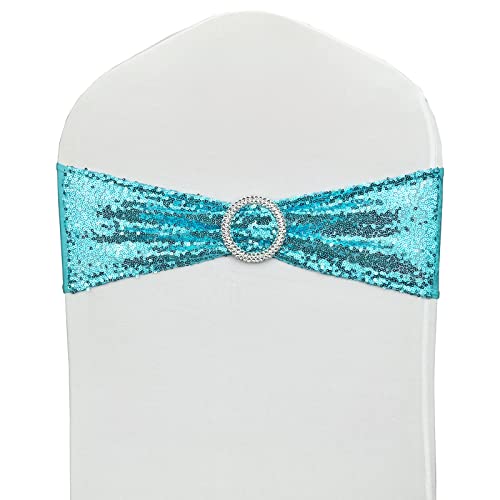 100 bandas elásticas para sillas de lentejuelas, lazos de... - Maison & Cuisine en promo à 105.17€