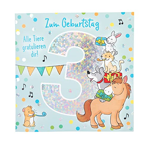 Depesche 11515-006 3rd Birthday Number Card with Music... - Auto & Moto Amazon Royaume-Uni à 6.91€