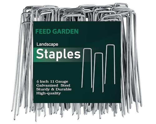 Feed Garden Galvanized 6 Inch 100 Pack Landscape Staples 11... - Jardin & Extérieur en promo à 6.00€