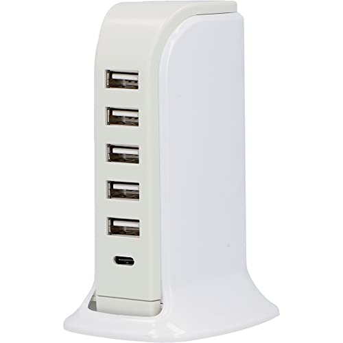 UNITEC Stazione di ricarica USB, 6 porte, A/C, stazione di... - High-Tech & Électronique en promo à 14.98€