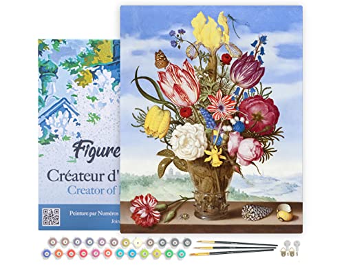 Figured'Art Peinture par Numéro Adulte avec Cadre Bouquet... - Jouets & Jeux Amazon France à 22.92€