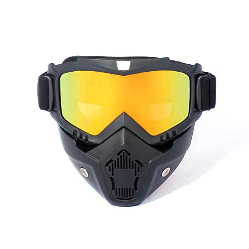 Riloer Ski Bike Jethelm UV-Schutzbrille Motorradbrille... - Sports & Fitness en promo à 1.89€
