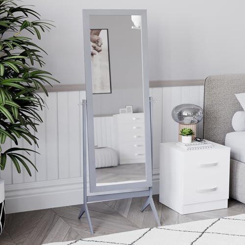 Nishano Miroir rectangulaire sur Pied en Bois pivotant Gris en promo à 48,88€ (-51%) sur Amazon FR