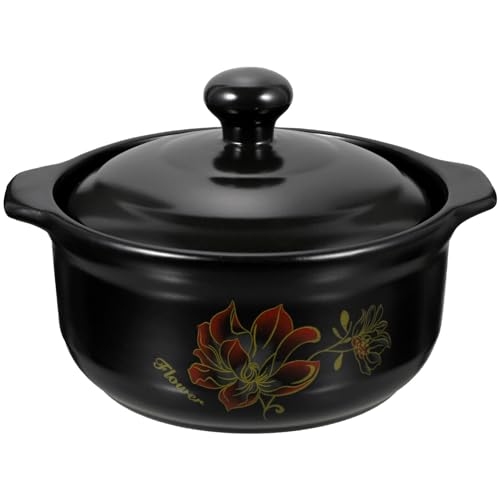 Luxshiny Large Stock Pot Ceramic Casserole Clay Earthenware... - Maison & Cuisine en promo à 24.99€