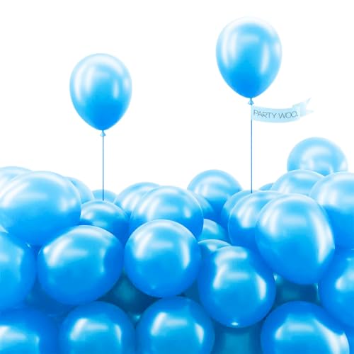 PartyWoo 120pcs 5" Pearl Royal Blue Balloons, Latex... - High-Tech & Électronique en promo à 1.00€