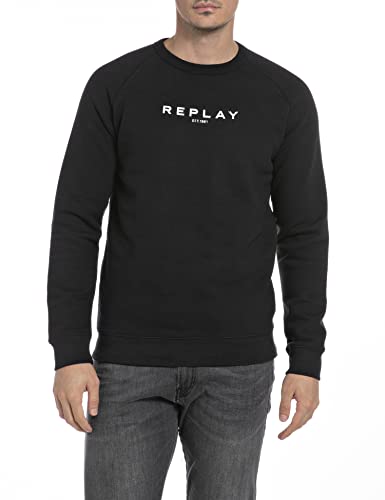 REPLAY M6139L, Maglia di tuta Uomo, Nero (Black 098), XXL - Nouvelle promo Amazon à 21.78€