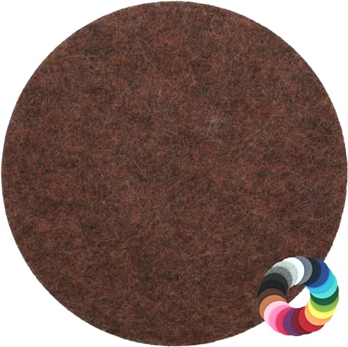 Design Filz Untersetzer rund Durchmesser 15cm, braun... - Maison & Cuisine Amazon Allemagne à 1.60€