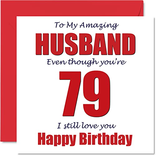 Funny 79th Birthday Cards for Husband - 79 I Still Love You... - High-Tech & Électronique Amazon Royaume-Uni à 2.11€