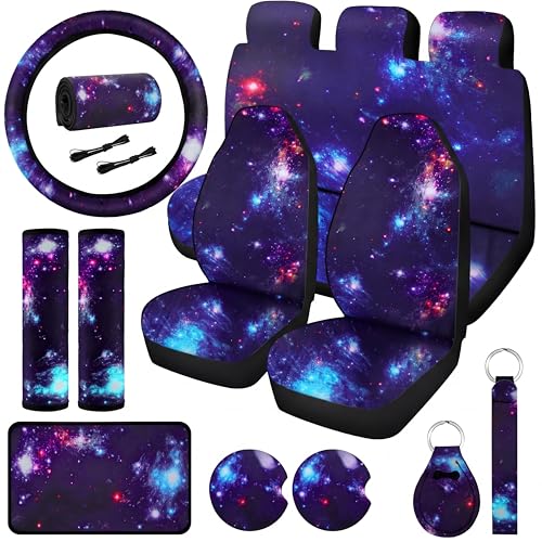 Frienda 15 Pieces Galaxy Car Seat Cover Steering Wheel... - Auto & Moto Amazon Espagne à 11.93€