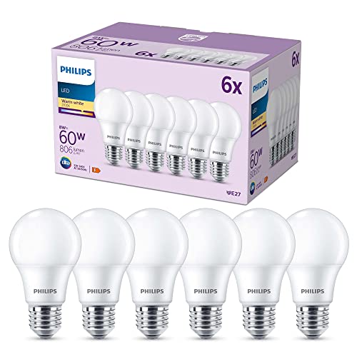 Philips LED E27, confezione da 6 lampadine, equivalente a... - Home & Kitchen Amazon Italy à 10.99€