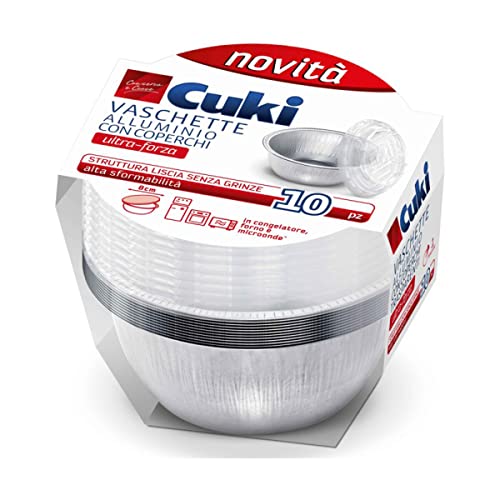 Cuki Bandeja de aluminio, color gris, monoporción - Bon plan à 6.28€