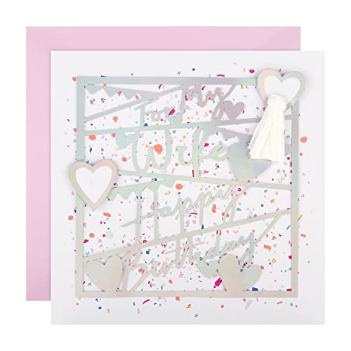 Hallmark Large Birthday Card for Wife - Die Cut Holographic... - Auto & Moto en promo à 3.68€