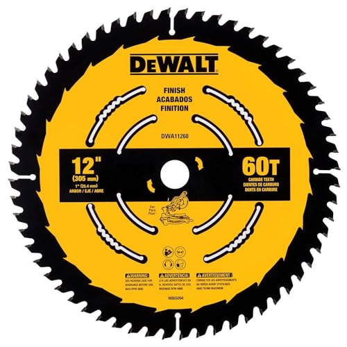 DEWALT Hoja de sierra de acabado 60T de 12 pulgadas... - Bricolage & Outils Amazon Espagne à 71.22€