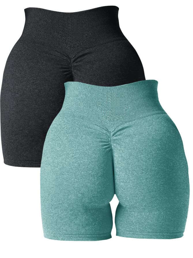 Abonlen Damen Scrunch Nahtlose 2-teilige Workout-Shorts... - Sports & Fitness Amazon Allemagne à 16.91€