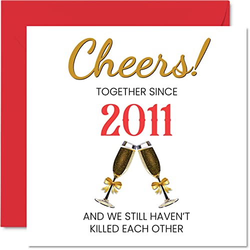 Funny 15th Anniversary Card for Husband Wife - Together... - High-Tech & Électronique Amazon Royaume-Uni à 1.97€