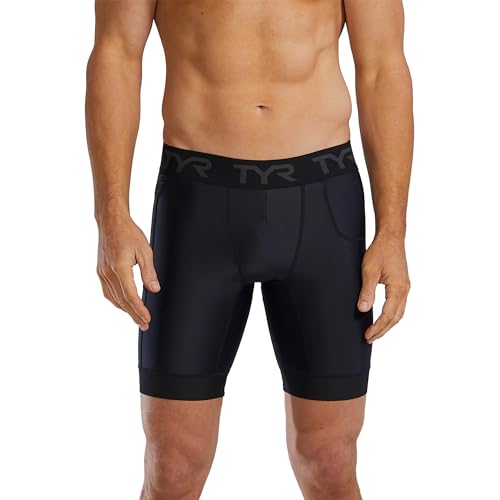TYR Athletic Performance Workout Compression Short, Noir, L... - Sports & Fitness Amazon France à 42.94€