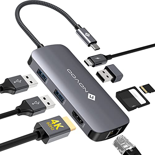 NOVOO, Hub USB C, NOVOO 8 in 1 Adattatore con HDMI 4K@60Hz... - High-Tech & Électronique en promo à 37.45€
