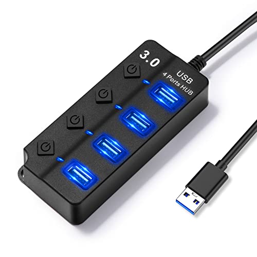 Hoppac USB Hub,4 in1 Multipresa Con interruttore separato e... - High-Tech & Électronique Amazon Italie à 6.98€