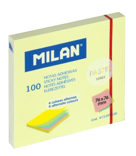 Blocco 100 note adesive colori alternati 76 x 76 mm, serie... - Fournitures Bureau en promo à 3.62€