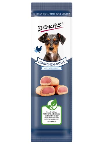 DOKAS - Rouleau de poulet avec magret de canard, 1 paquet... - Animalerie en promo à 5.55€