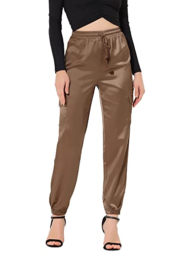 Allegra K Pantalones Cargo de satén Sedoso con cordón... - Maison & Cuisine Amazon Espagne à 22.47€