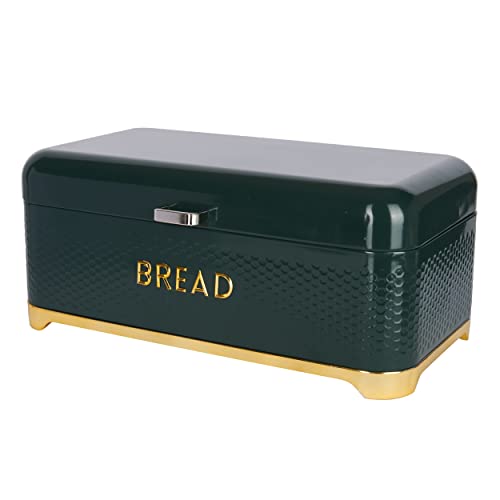 KitchenCraft Textured Large Bread Bin with Lid, Ventilated... - Maison & Cuisine Amazon Royaume-Uni à 19.09€