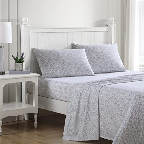Laura Ashley - Twin XL Sheets, Cotton Percale Bedding Set... - Maison & Cuisine Amazon Royaume-Uni à 16.03€