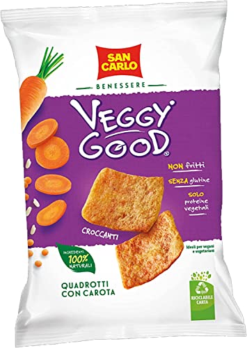SAN CARLO Veggy Good Quadrotti con Carota, Lenticchie rosse... - Épicerie Amazon Italie à 1.60€