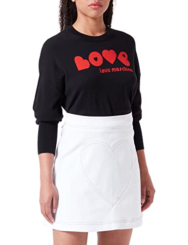 Love Moschino Minifalda con diseño de corazón, Blanco... - Mode & Vêtements en promo à 19.13€