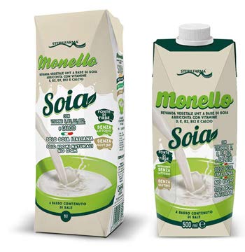 MONELLO Bev.Veg.Soia 500ml - Épicerie Amazon Italie à 4.05€