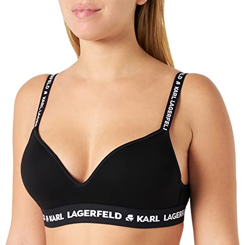 KARL LAGERFELD Mujer Sujetador acolchado Logo Negro S - Mode & Vêtements en promo à 31.05€
