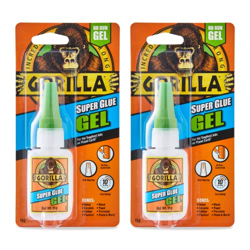 Gorilla Super Glue Gel 15g (Pack of 2) - Maison & Cuisine Amazon Royaume-Uni à 5.50€