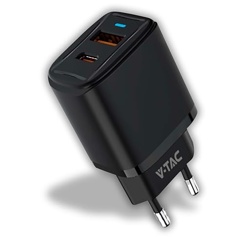 V-TAC Caricatore Rapido 20W con Porta USB-C e USB Type A... - Tech & Electronics Amazon Italy à 11.53€
