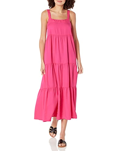 The Drop Britt, Maxi Abito Svasato A Balze da Donna, Rosa... - Amazon Italie à 20.91€