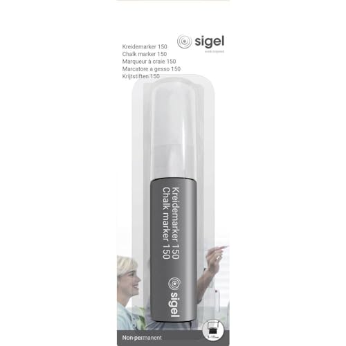 SIGEL Ba171 Marqueur à Craie Liquide 150, Effaçable, Pointe... en promo à 4,31€ (-52%) sur Amazon FR