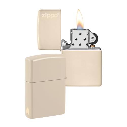 Zippo Briquet Tempête - Design Logo & Flamme - Sable Plat... - Jardin & Extérieur Amazon France à 28.44€