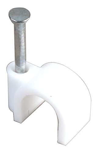 PRO POWER 10mm Round Cable Clips – White, Pack of 100 |... - Maison & Cuisine Amazon Royaume-Uni à 3.99€