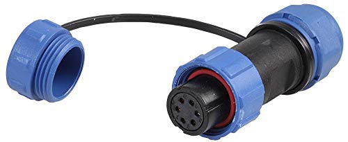 Connecteur rond fileté 6 pôles, 5-8 mm, IP68 en promo à 4,65€ (-55%) sur Amazon FR