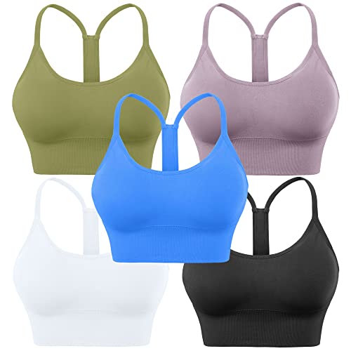 Evercute Racerback Sports Bras Padded Y Racer Back Cropped... - Sports & Fitness Amazon Royaume-Uni à 19.18€