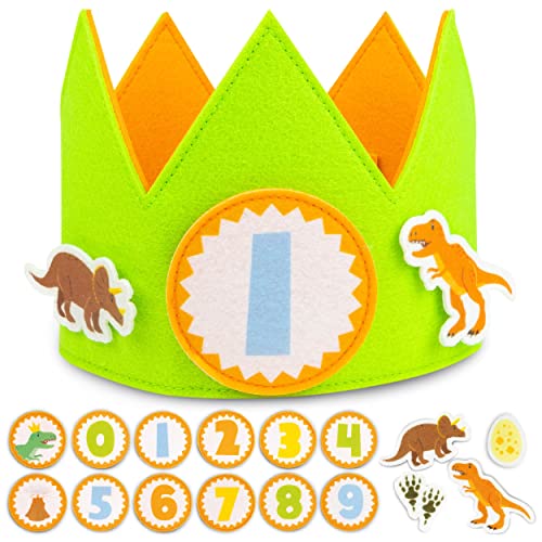 BONNYCO Geburtstagskrone Junge Dino, Auswechselbare Zahlen... - Jouets & Jeux Amazon Allemagne à 9.85€