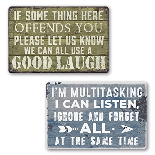 Man Cave Decor Funny Bar Sign For Home Tin Metal Garage... - Sports & Fitness Amazon Royaume-Uni à 1.00€