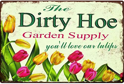 CCPARTON Metal Signs Plate The Dirty Hoe Garden Retro Tin... - Jardin & Extérieur Amazon Royaume-Uni à 1.00€