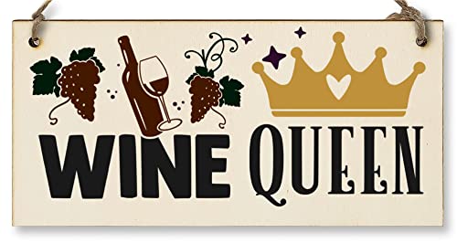 The Plum Penguin Wine Queen Funny Novelty Handmade Wooden... - Maison & Cuisine Amazon Royaume-Uni à 2.00€